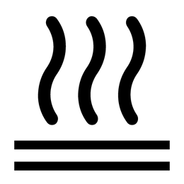 Hot water extraction icon