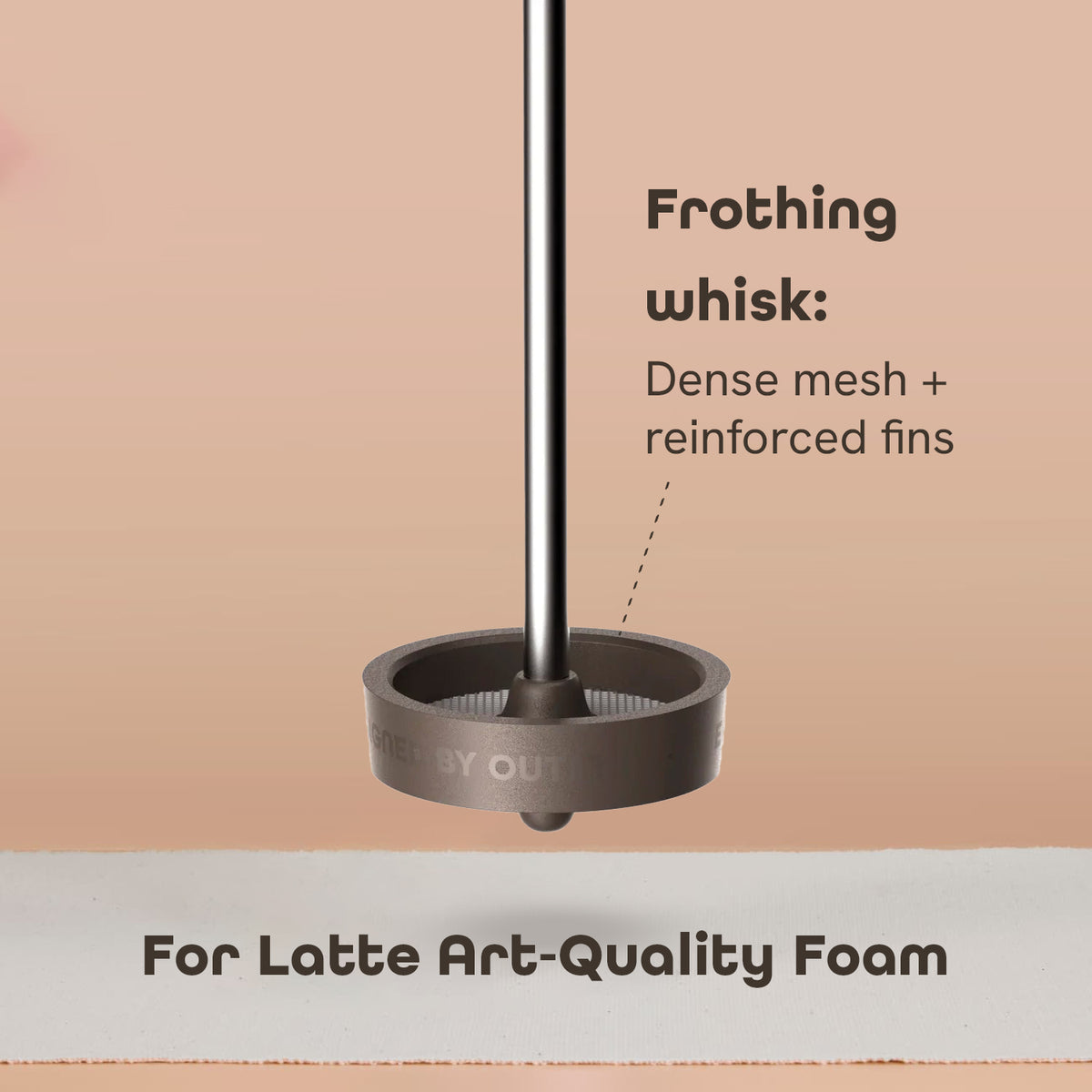 OutIn LattoGo portable milk frother product feature