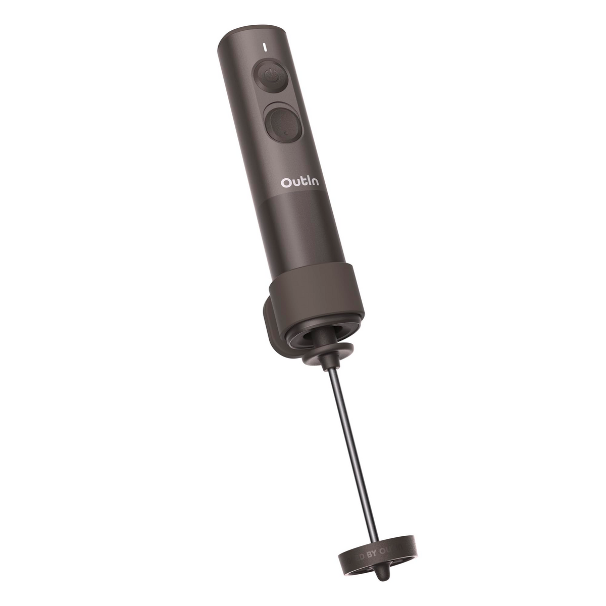 OutIn LattoGo milk frother in Tundra Brown
