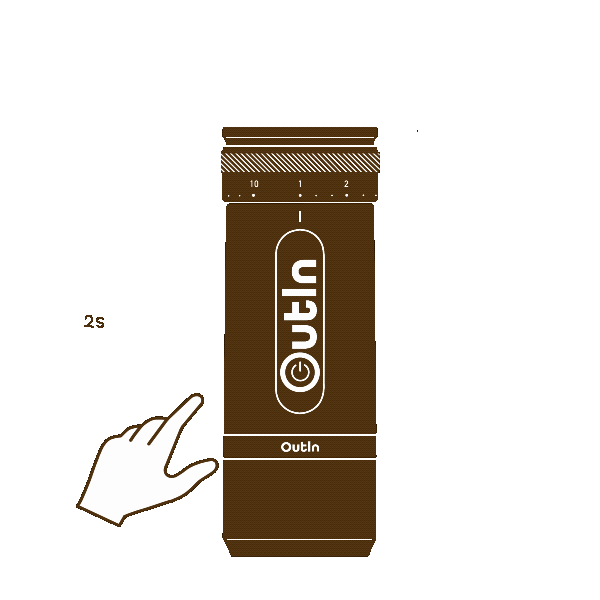 Start the Fino grinder with a double click or long press