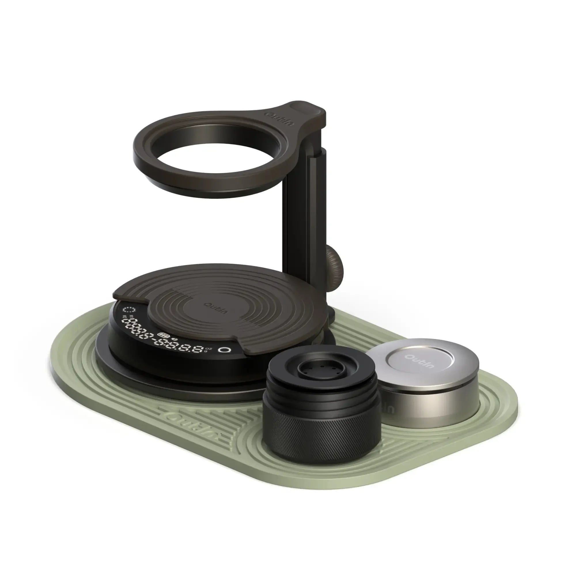 OutIn Silicone Coffee Mat with coffee tools