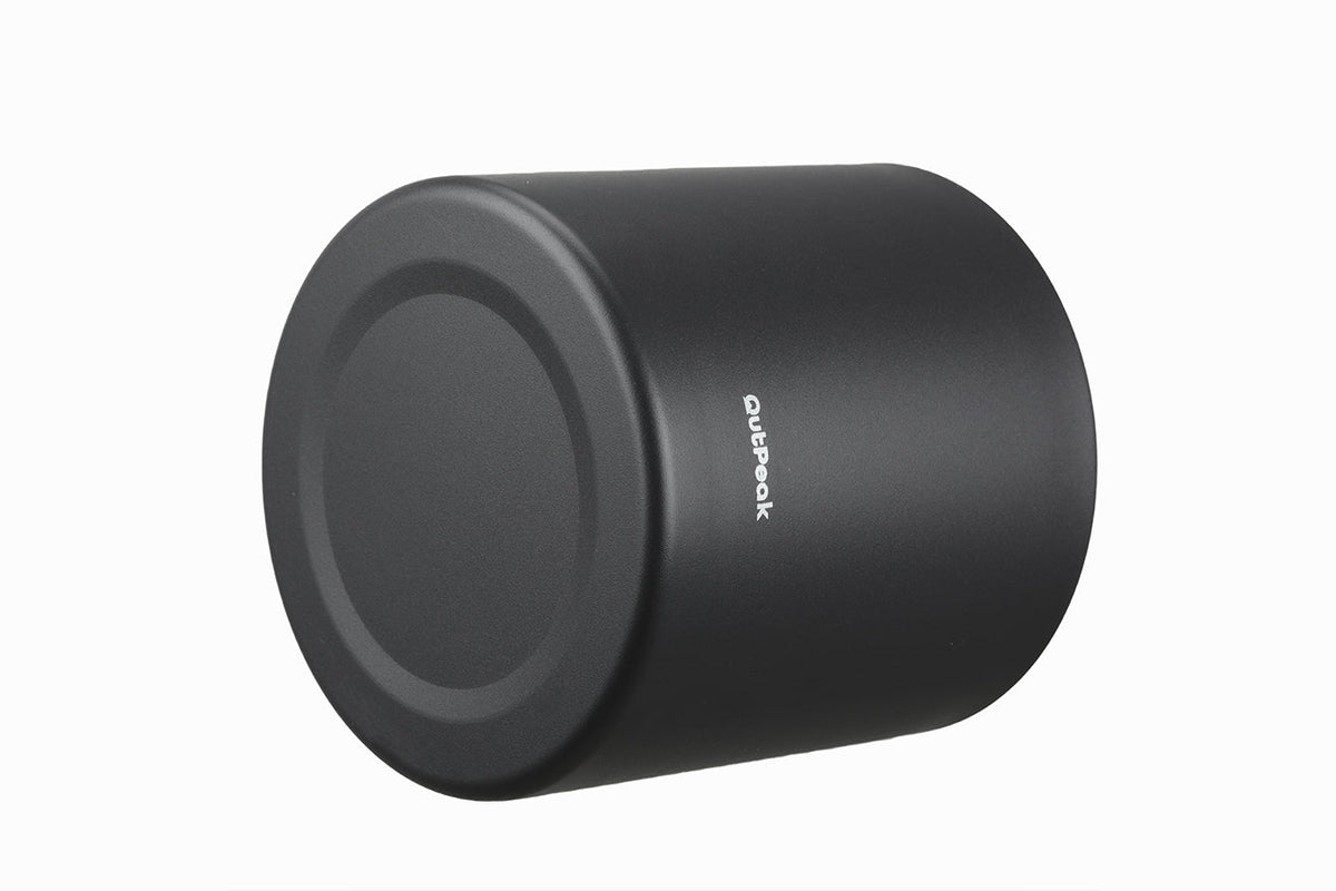 Outpeak Neo coffee bean storage canister detail