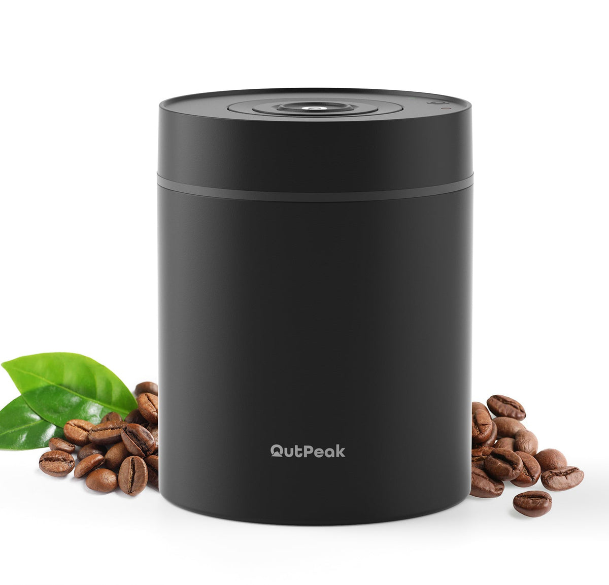 Outpeak Neo smart electric vacuum coffee canister in Space Grey